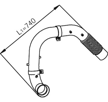 Výfuková trubka DINEX 54191