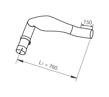 Výfuková trubka DINEX 48108