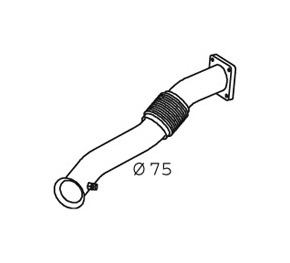 Výfuková trubka DINEX 28209