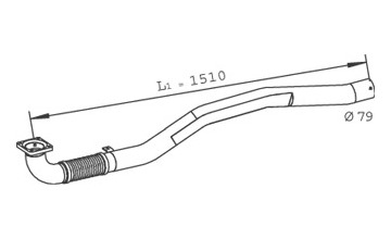 Výfuková trubka DINEX 29240