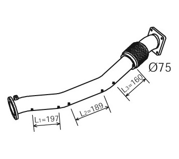 Výfuková trubka DINEX 28295