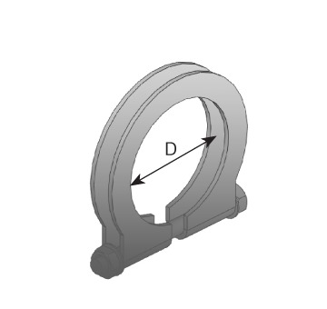 Svěrná objímka, výfukový systém DINEX 28865