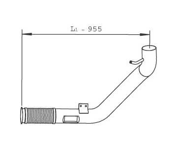 Výfuková trubka DINEX 29242