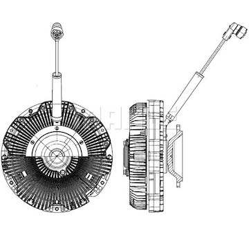Spojka, větrák chladiče MAHLE CFC 172 000P