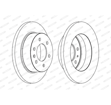 Brzdový kotouč FERODO FCR311A