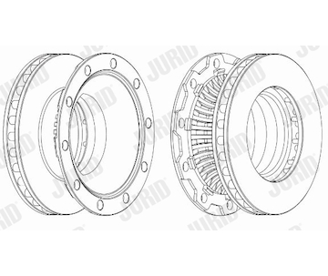 Brzdový kotouč JURID 569145J
