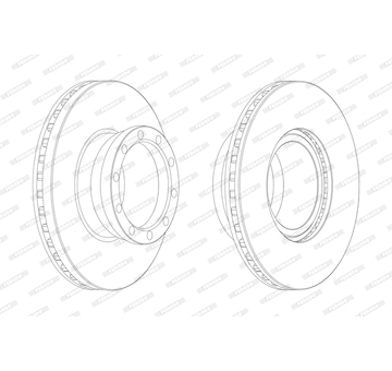 Brzdový kotouč FERODO FCR146A