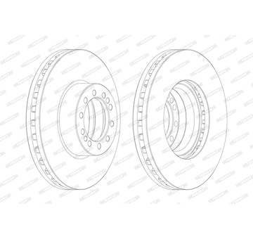 Brzdový kotouč FERODO FCR257A