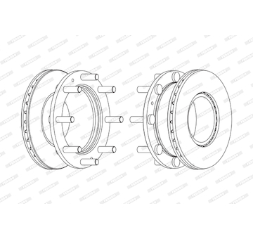 Brzdový kotouč FERODO FCR308A