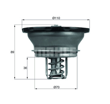 Termostat, chladivo MAHLE THD 3 82