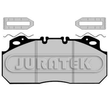 Sada brzdových destiček, kotoučová brzda JURATEK JCP1047