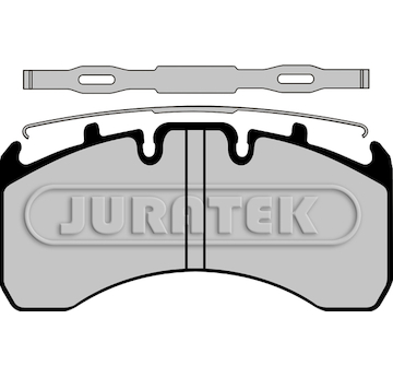 Sada brzdových destiček, kotoučová brzda JURATEK JCP1624