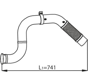 Výfuková trubka DINEX 53138