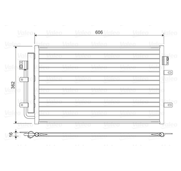 Kondenzátor, klimatizace VALEO 822551