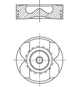 Píst MAHLE 021 PI 00129 000