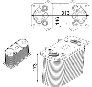 Chladič turba MAHLE CI 232 000P