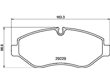 Sada brzdových destiček, kotoučová brzda HELLA 8DB 355 005-511