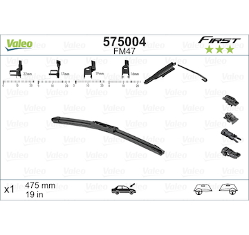 List stěrače VALEO 575004