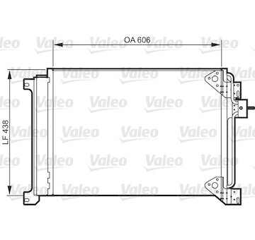 Kondenzátor, klimatizace VALEO 818985