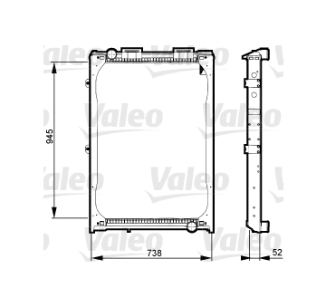 Chladič, chlazení motoru VALEO 730323