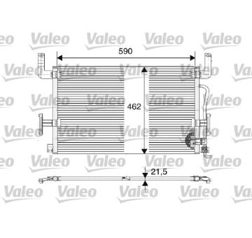 Kondenzátor, klimatizace VALEO 816980