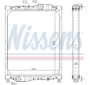 Chladič, chlazení motoru NISSENS 69609