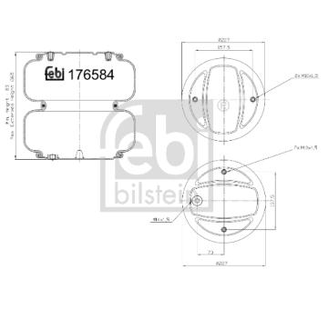 Mech, pneumatické odpružení FEBI BILSTEIN 176581