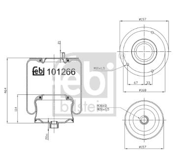 Mech, pneumatické odpružení FEBI BILSTEIN 101266