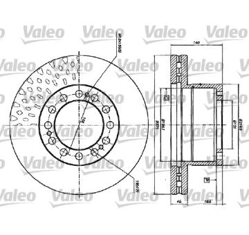 Brzdový kotouč VALEO 187117