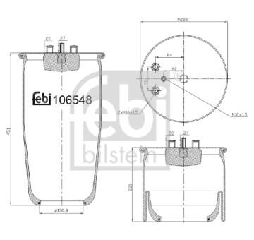 Mech, pneumatické odpružení FEBI BILSTEIN 106548