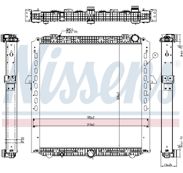 Chladič, chlazení motoru NISSENS 67175