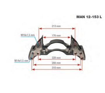 Držák brzdového třmenu (kopyto) WABCO repas CT17900