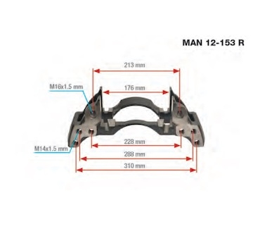 Držák brzdového třmenu (kopyto) WABCO repas CT17903