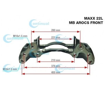 Držák brzdového třmenu (kopyto) WABCO repas CT17923