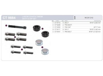 Sada opravárenská třmenu MERITOR ELSA 195/225/EX225 TAT