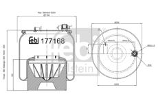 Mech, pneumatické odpružení FEBI BILSTEIN 177168