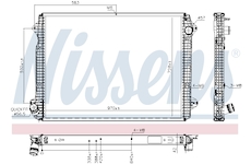 Chladič, chlazení motoru NISSENS 606320