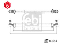 Příčné táhlo řízení FEBI BILSTEIN 181754