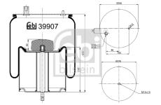 Mech, pneumatické odpružení FEBI BILSTEIN 39907