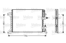 Kondenzátor, klimatizace VALEO 818038