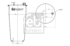 Mech, pneumatické odpružení FEBI BILSTEIN 102517