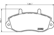 Sada brzdových destiček, kotoučová brzda HELLA 8DB 355 019-321