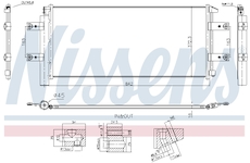 Kondenzátor, klimatizace NISSENS 941254