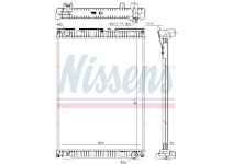 Chladič, chlazení motoru NISSENS 628763