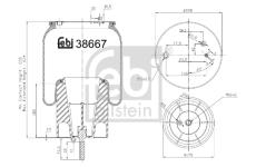 Mech, pneumatické odpružení FEBI BILSTEIN 38667