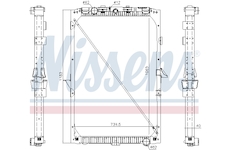 Chladič, chlazení motoru NISSENS 61447