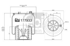 Mech, pneumatické odpružení FEBI BILSTEIN 177933