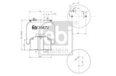 Mech, pneumatické odpružení FEBI BILSTEIN 35672