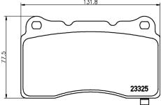 Sada brzdových destiček, kotoučová brzda HELLA 8DB 355 015-481