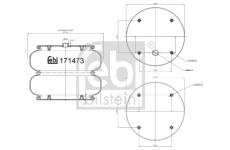 Mech, pneumatické odpružení FEBI BILSTEIN 171473